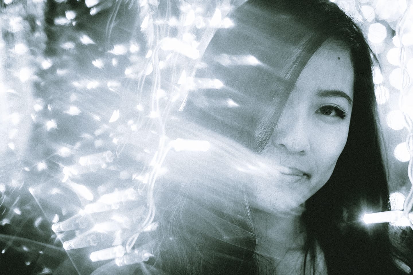 fractals-girl-christmas-lights-purple-lens-flare-portrait